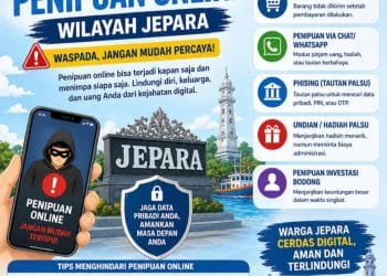 Sosialisasi Polres di Jepara tentang bahaya Penipuan Online dan tips menghindarinya
