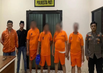 mobil Toyota Agya merah dirampas di Pati pelaku orang Jepara polisi amankan