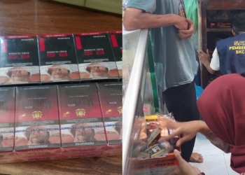 Petugas gabungan melakukan operasi rokok ilegal di Jepara dan menyita barang bukti 676 batang rokok tanpa pita cukai