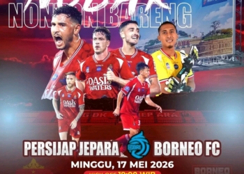 Nobar Persijap vs Borneo FC di Alun-Alun Jepara 2026