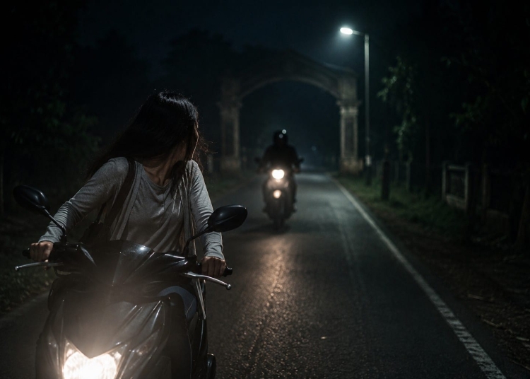 wanita dikejar pria misterius di jalan gelap kudus dini hari