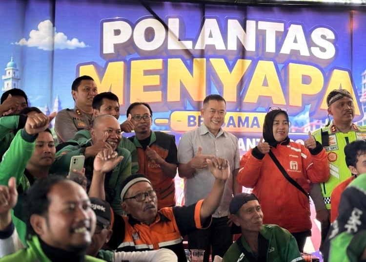 polantas menyapa jepara kampanye keselamatan lalu lintas bersama ojol dan dprd
