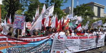 Aksi May Day 2026 di Jawa Tengah berlangsung tertib dan kondusif