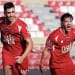Pemain Persijap Jepara merayakan gol dalam pertandingan BRI Super League di Stadion Gelora Bumi