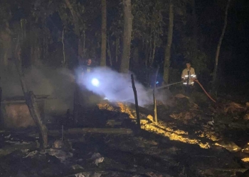 Kandang sapi terbakar hebat di Pakis Aji Jepara saat magrib