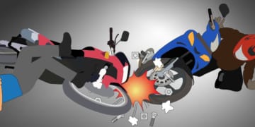 kecelakaan lalu lintas di SPBU Kriyan Jepara melibatkan dua motor