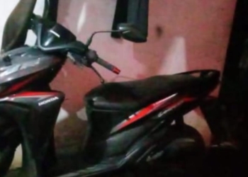 Motor Vario hitam yang sempat hilang saat Salat Jumat di Masjid Ala’la Langon Jepara dan akhirnya ditemukan warga