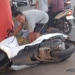 kecelakaan pagi di pecangaan jepara pcx diserempet mobil depan balai desa krasak