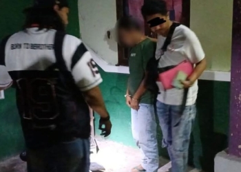 Polisi mengamankan pelaku curanmor di Jekulo Kudus beserta barang bukti sepeda motor hasil curian