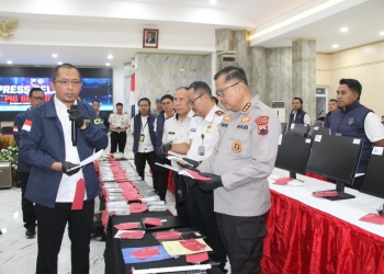 Pengungkapan sindikat penipuan internasional di Solo Raya oleh polisi dengan puluhan tersangka diamankan