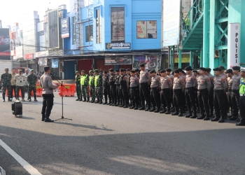personel gabungan patroli pengamanan kelulusan smp mts kudus