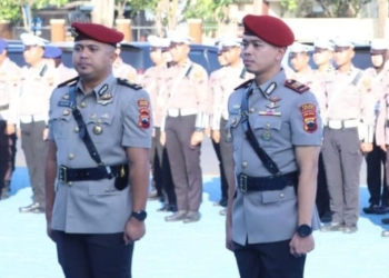 Polres Jepara gelar sertijab Kasat Reskrim AKP Andika Oktawan Saputra menggantikan AKP Faizal Wildan Umar Rela
