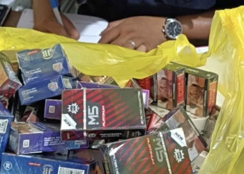 Petugas gabungan menyita ratusan bungkus rokok ilegal dalam operasi di Jepara, dengan temuan terbanyak di Pakis Aji