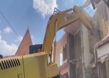 Rumah mewah dua lantai di Pati dirobohkan akibat sengketa harta gono gini