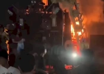 genset meledak di pati malam 1 suro