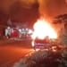 Mobil pickup terbakar akibat korsleting listrik di Tegalsambi Tahunan Jepara Rabu 24 Juni 2026
