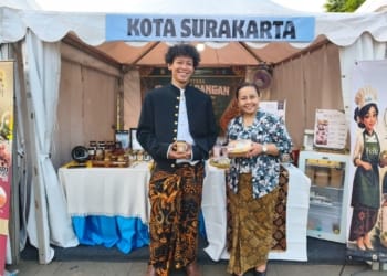 UMKM Surakarta Felice Healthy Food memamerkan Bella Crumb dan Garden Salad di Festival Olahan Pangan Jawa Tengah 2026 TMII Jakarta.