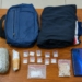 Barang bukti sabu, ganja, tas, dan ponsel hasil pengungkapan kasus peredaran narkoba oleh Polda Jateng di Temanggung.