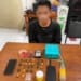 Petugas Ditresnarkoba Polda Jateng mengamankan tersangka kasus narkoba beserta 24 paket sabu dan barang bukti di Klaten.