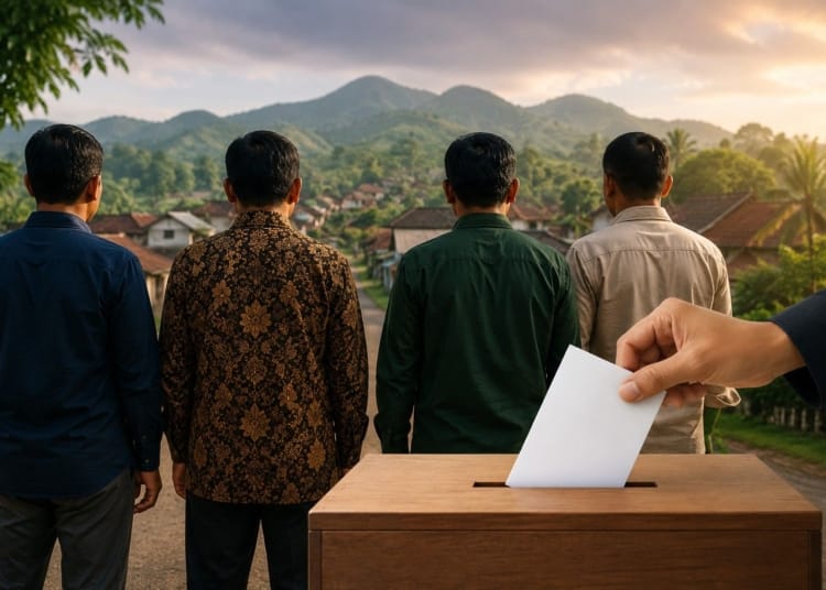 Ilustrasi peta politik Pilkades Sekuro 2027 di Jepara setelah H. Badrudin mengundurkan diri dari bursa calon petinggi desa.