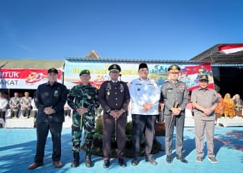 Ketua DPRD Jepara Agus Sutisna menghadiri upacara Hari Bhayangkara ke-80 bersama Forkopimda di Polsek Welahan.