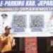 Bupati Jepara Witiarso Utomo meluncurkan sistem E-Parkir di Jalan Diponegoro sebagai upaya meningkatkan transparansi retribusi parkir dan mencegah kebocoran PAD.