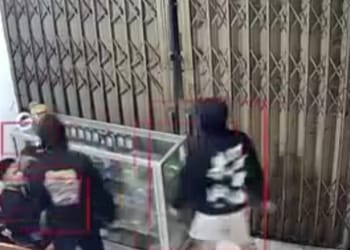 CCTV dugaan perampokan bersenjata di Mantingan Jepara yang masih dalam penyelidikan Polres Jepara.