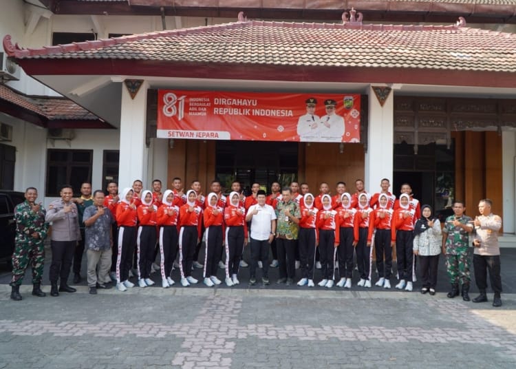 Ketua DPRD Jepara Agus Sutisna menerima audiensi Paskibraka Jepara 2026