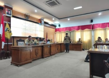 Mediasi Pilpet Kaliaman Jepara di Pemkab Jepara dihadiri Daniel Ferry Setyawan dan Kepala Dinsospermades Muh. Ali