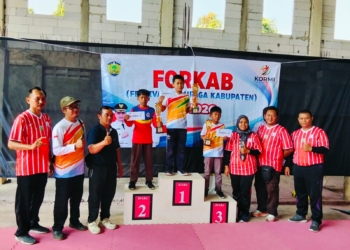 Pengurus FORSPEK Kabupaten Jepara bersama para juara lomba ketapel pada ajang FORKAB Jepara 2026.
