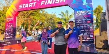 Hadi Sarwoko Kepala Dinas Kesehatan Jepara menghadiri Running for Health RSI Sultan Hadlirin