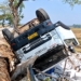 Truk bermuatan hebel terperosok ke persawahan di jalur Pecangaan-Sowan Jepara