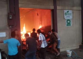 Kebakaran gudang mebel di Bawu Jepara