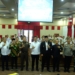 Ketua DPRD Jepara Agus Sutisna saat rapat koordinasi kesiapsiagaan menghadapi puncak musim kemarau 2026 bersama Forkopimda di Gedung Shima, Jepara.