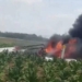 Pesawat aerosport Sky Ranger jatuh dan terbakar di persawahan Blora