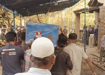 Jenazah Ilham Rojab korban Virgo 8 tiba di rumah duka Bantrung Jepara