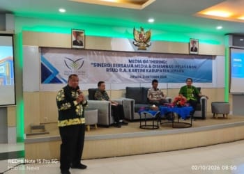 Direktur RSUD R.A. Kartini Jepara Hadi Sarwoko saat media gathering
