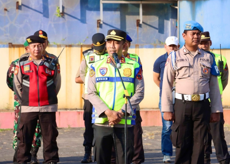 Persijap Jepara Vs Isenmulang Kalteng FC dikawal ratusan personel gabungan di Stadion Gelora Bumi Kartini Jepara.