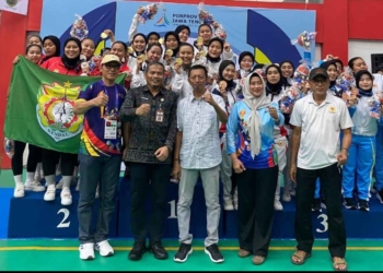 Tim sepak takraw Jepara putra dan putri meraih dua medali emas Porprov Jateng 2026 setelah mengalahkan Kendal di Demak.