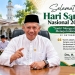 Junarso Ketua DPC PDI Perjuangan Kabupaten Jepara sekaligus Wakil Ketua DPRD Jepara mengenakan peci dalam ucapan Hari Santri Nasional 2026.