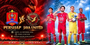 Persijap Jepara vs Java United FC pada pekan ketujuh BRI Super League 2026/2027 di Stadion Gelora Bumi Kartini, Jepara, Sabtu 24 Oktober 2026.