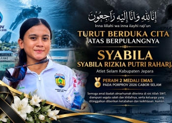 Syabilla Rizkia Putri Raharja, atlet selam Jepara peraih dua medali emas yang meninggal dunia saat Porprov Jateng 2026.