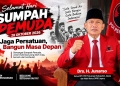 Drs. H. Junarso Ketua DPC PDI Perjuangan Kabupaten Jepara dan Wakil Ketua DPRD Jepara dalam momentum Hari Sumpah Pemuda 2026.