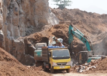 Penertiban tambang belum berizin di Desa Pancur, Kecamatan Mayong, Jepara, oleh tim gabungan Pemkab Jepara.